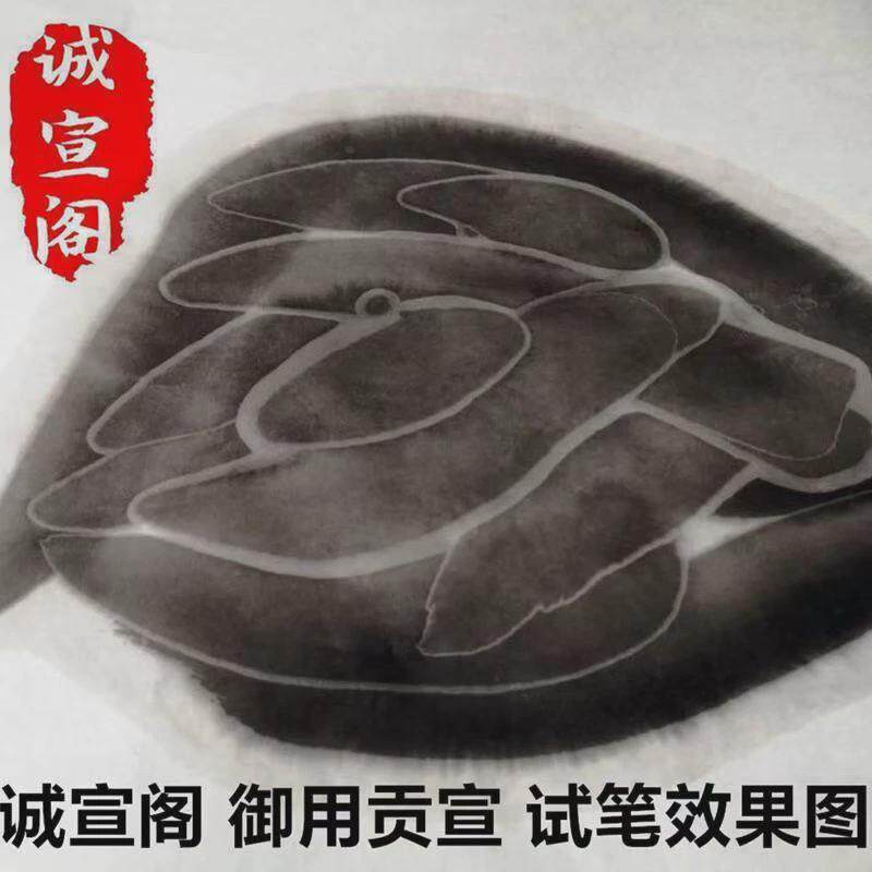 安徽檀皮加厚四尺生宣纸半生熟三尺六八尺国画山水书法花鸟创作纸