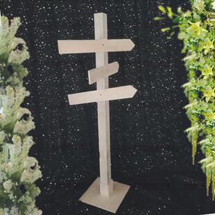 签到森系婚庆用品路标婚礼木制指示牌木质装饰摆件指路区道具清新