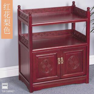 gy茶桌柜边柜茶水柜实木餐边柜小型茶水柜新中式客厅沙发边柜储物