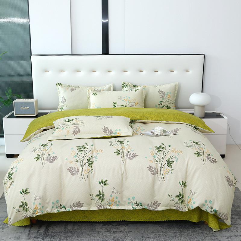 热销亲肤磨毛植物羊绒四件套床上用品学生宿舍单人床单被套三件套