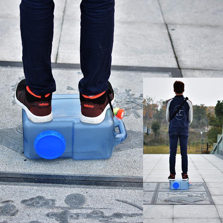 pc18l户外矿泉纯净水桶塑料家用带龙头饮水桶车载储水用水箱方形