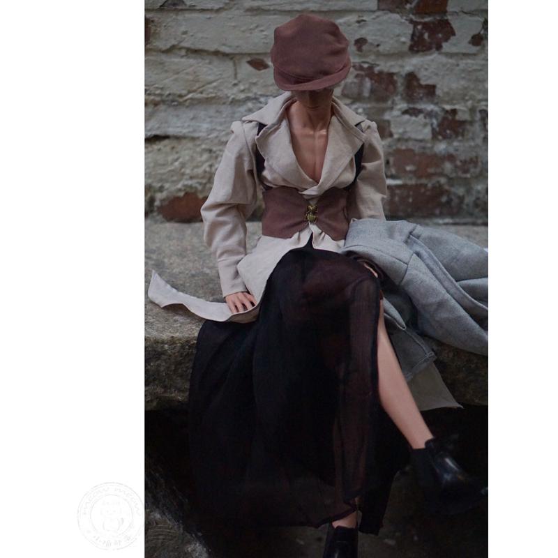 包邮原创娃衣bjd英伦衬衫3分叔id75套装6分小布4分材料包diy男女