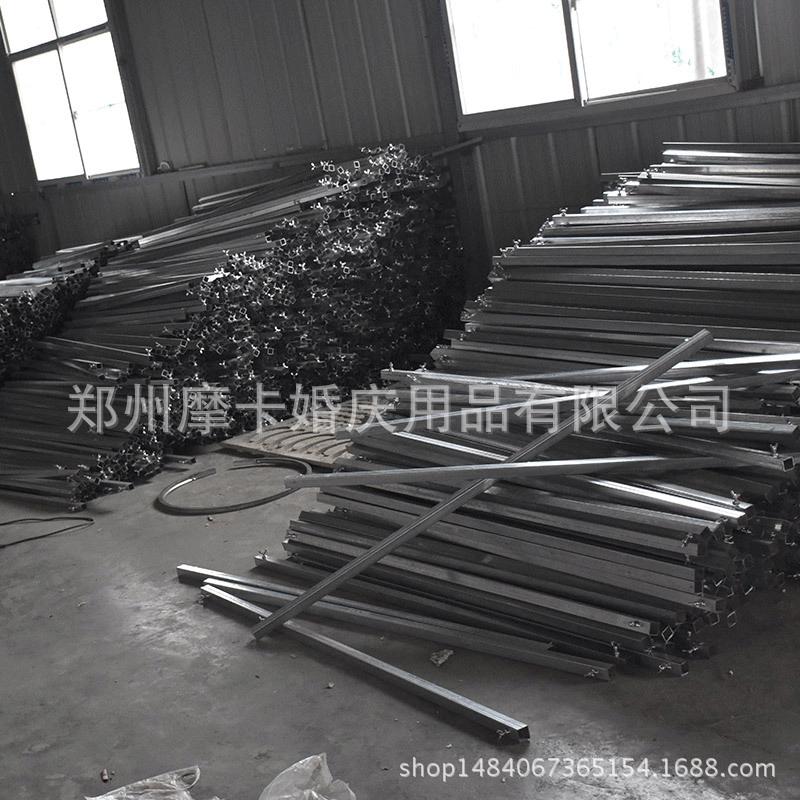 加粗加厚镀锌方管背景支架纱幔广告展架镀锌婚礼架子婚庆道具批发