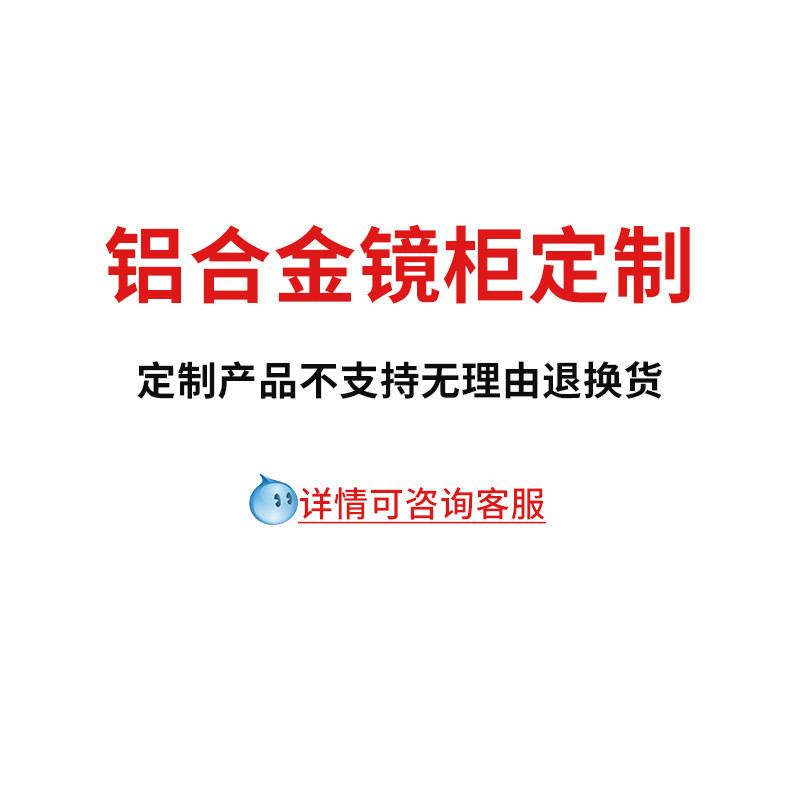 门镜柜镜门浴室镜柜智能镜柜镜定制挂墙式带灯镜子柜防潮防锈镜箱