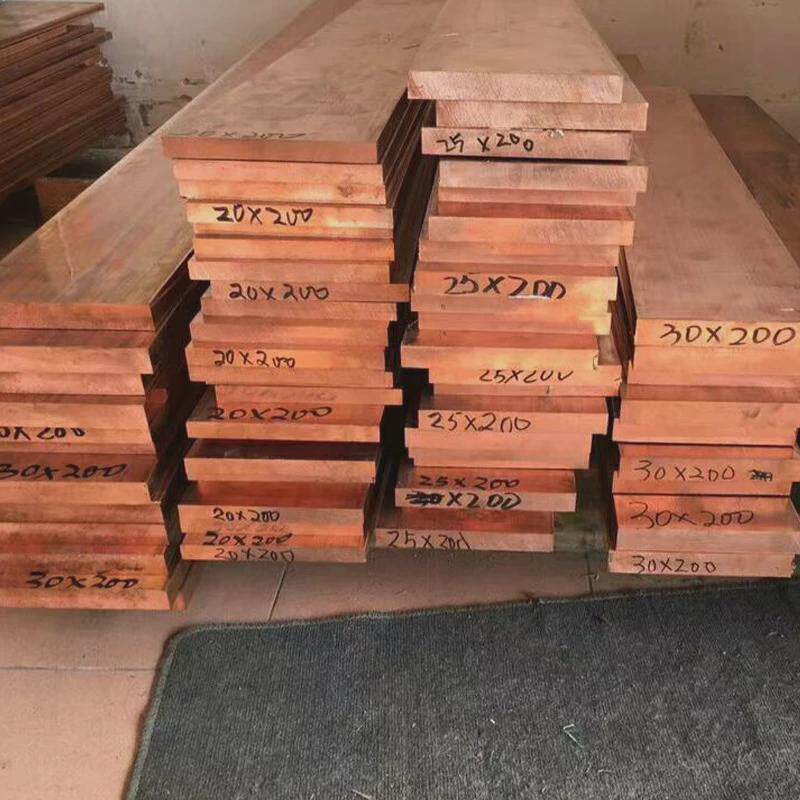 紫铜镀锡扁条纯红铜板铜母线排排地线铜排接铜排汇流排接地母线