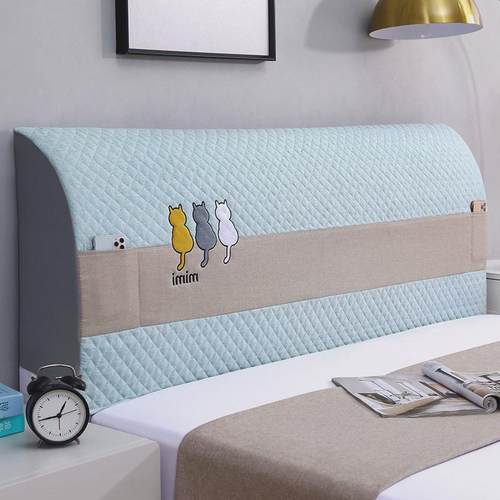 2024新款全包弹力床头罩床头套加厚加高床靠背防尘盖布保护套通用