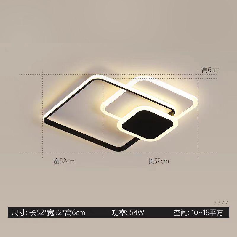 简约现代客厅灯吸顶灯大气大厅主灯北欧极简创意led书房间卧室灯