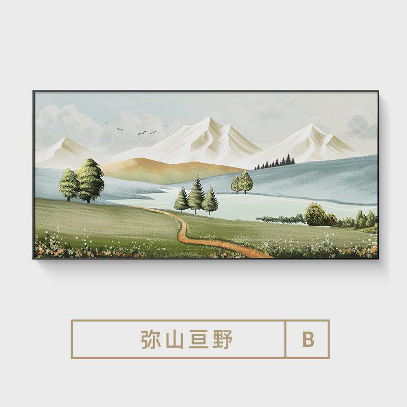 洛晓手绘风景画大芬油画村装饰画客厅沙发背景墙挂画艺术肌理壁画