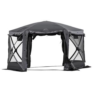 秋野地六角模块人7-8帐篷户外露营遮阳防雨防晒防蚊帐篷