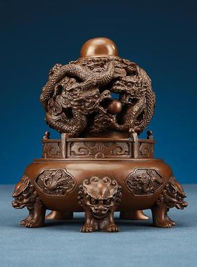 热销紫铜九转乾坤鼎开业礼品办公室家居工艺品摆件