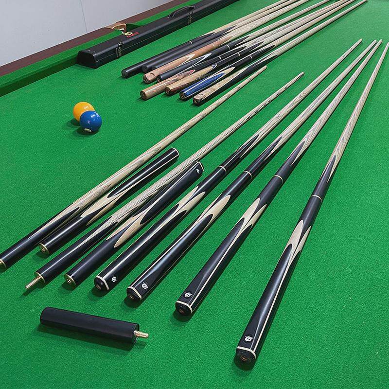 热销中式黑八英式小头台球杆3/4双节抢10mm斯诺克球杆头台球配件c