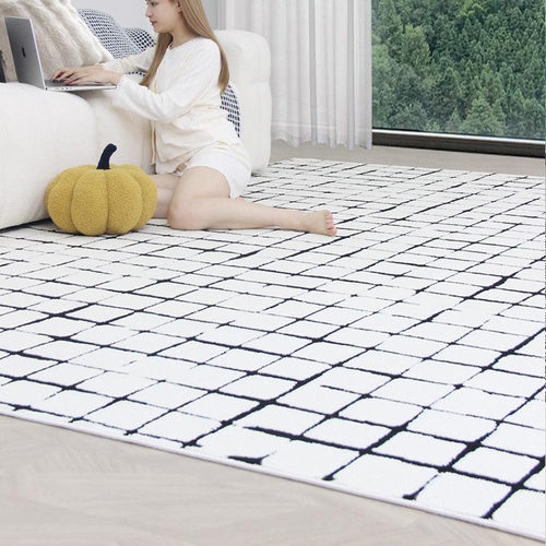 黑石地毯客厅公寓高级防水卧室沙发茶几毯法式轻奢简约耐脏批发