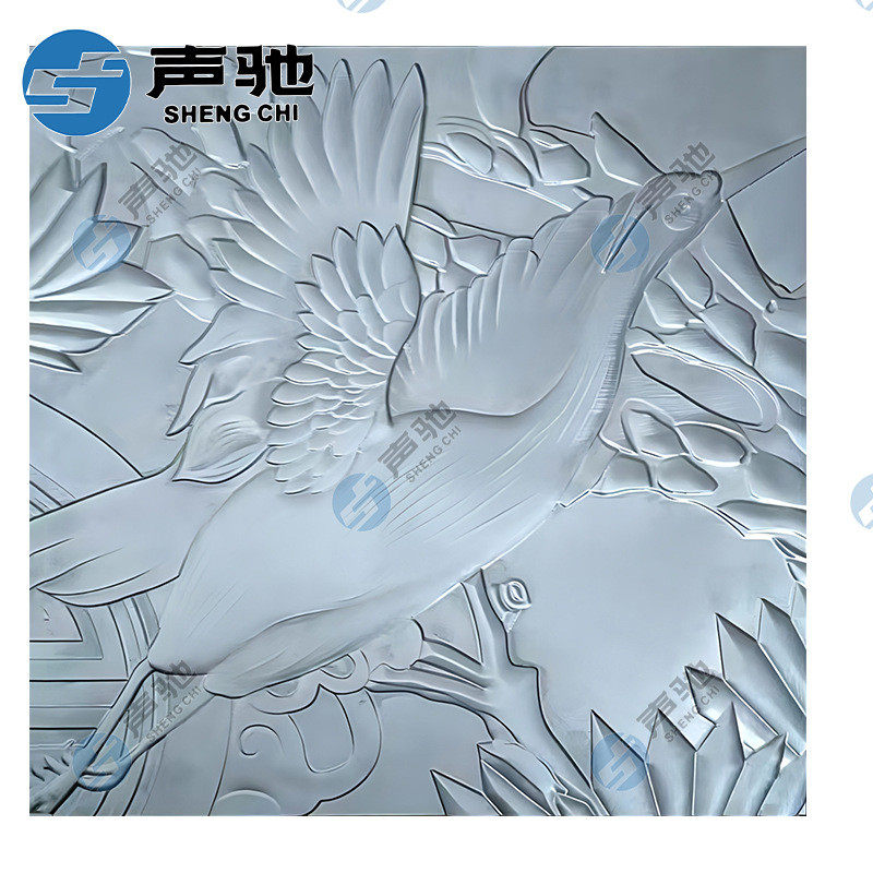 铝板雕刻隔断屏风仿古铜中式玄关金属浮雕欧式铝合金镂空花格雕花