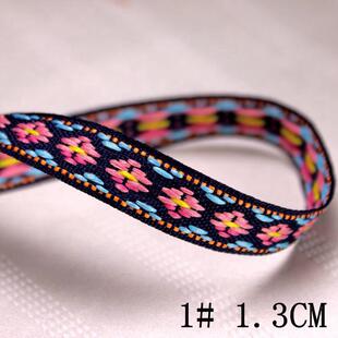 厂家直销现货菱形电脑提花织带 民族风花边复古人字拖带 七款可选