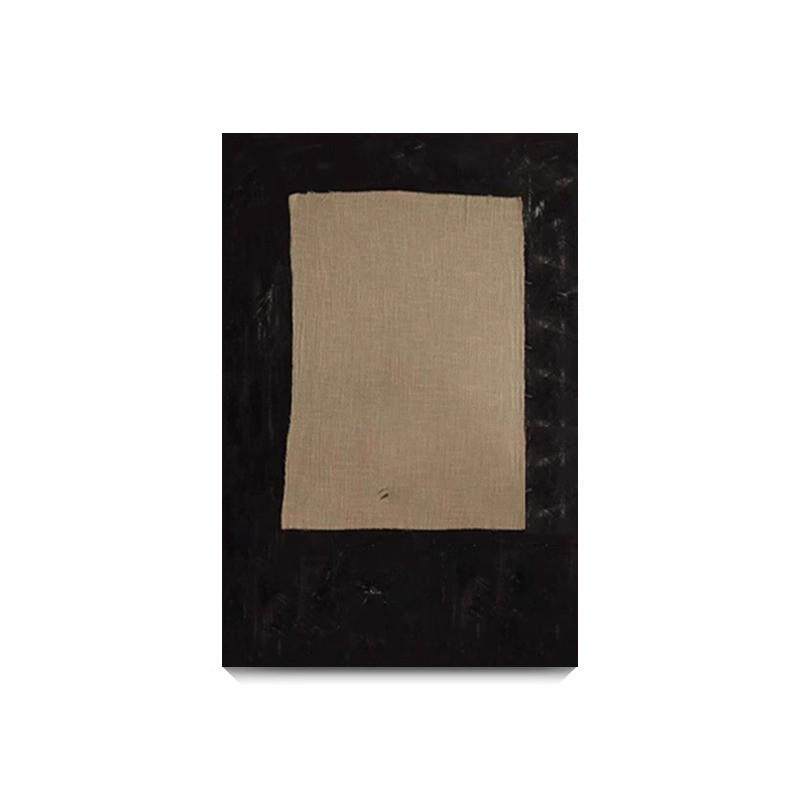 侘寂风玄关走廊过道装饰画油画新中式茶室壁画挂画禅意客厅背景墙
