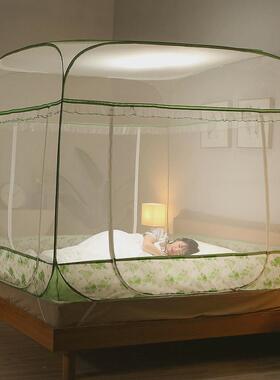xyt蒙古包折叠蚊帐家用防摔2米床免安装无需支架1.5/1.8m床防蚊加