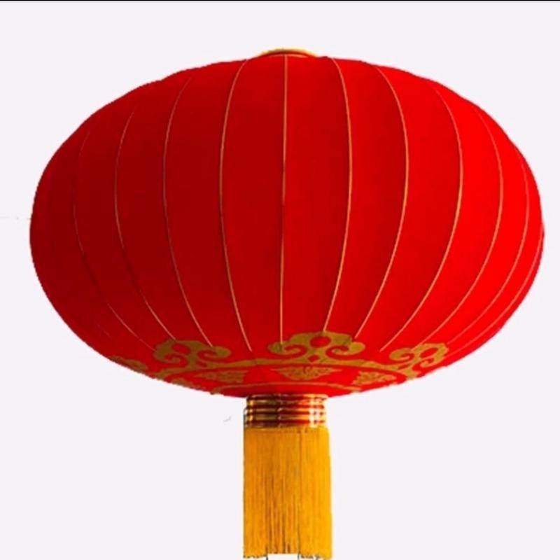 铁口绒布灯笼挂饰室内外过新年户外春节装饰小区大门口挂大红灯笼
