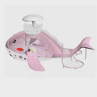 户外景区儿童乐园游乐公园幼儿园小区设备不锈钢滑梯攀爬网组合