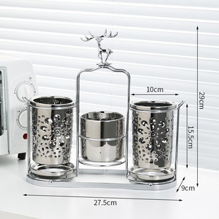 高颜值厨房陶瓷筷子筒家用筷子篓勺子桶筷笼沥水架筷子筷子收纳盒