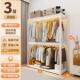衣帽diy简易衣柜开放式 角钢衣架置物架出租房组装 金属货架收纳架
