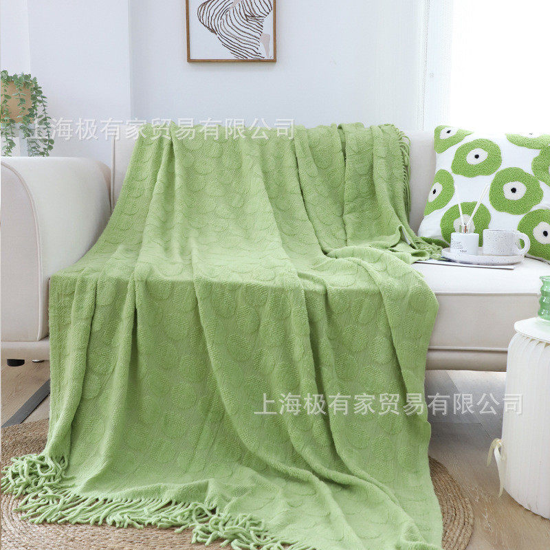 夏季新款圈圈针织流苏酒店毯床上盖巾床尾毯夏凉披肩午休毯沙发毯,床上用品,休闲毯/毛毯/绒毯,淘宝优惠券,粉丝福利购,淘宝优惠卷