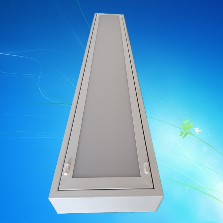 调顺厂家批发t8led灯盘明装乳白胶片600*200吸顶灯工程灯具