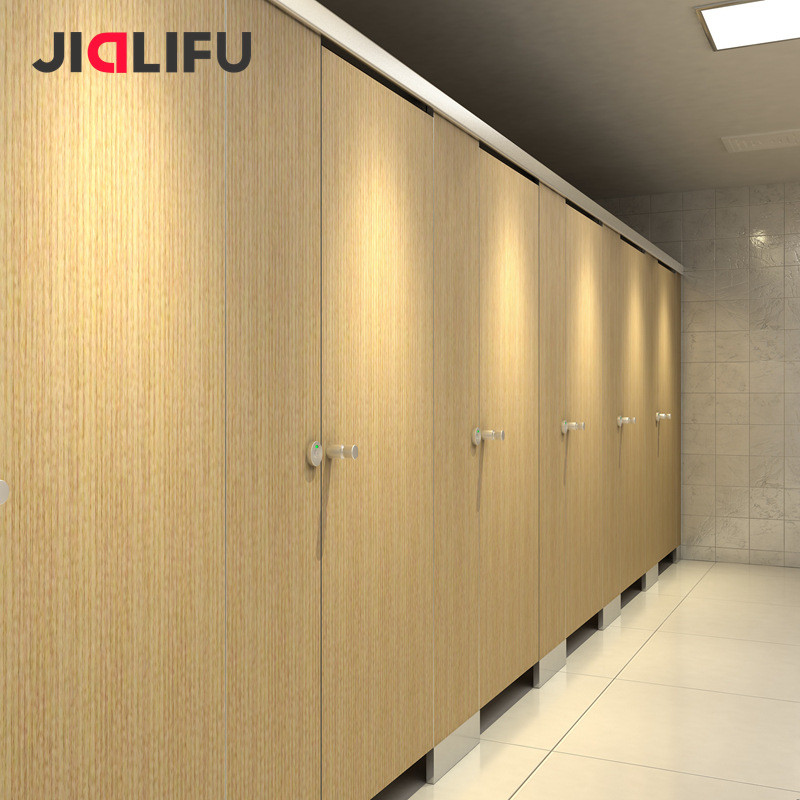 成品福厂家定制防水防火公共厕所隔板佳丽木纹抗倍特板卫生间隔断