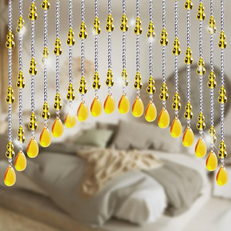 珠帘门帘水晶葫芦隔断家用客厅玄关卫生间卧室珠帘挂帘装饰帘子