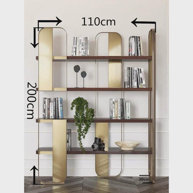 轻奢现代简约屏风书房隔断卧室置物架办公室书架多层展示架落地
