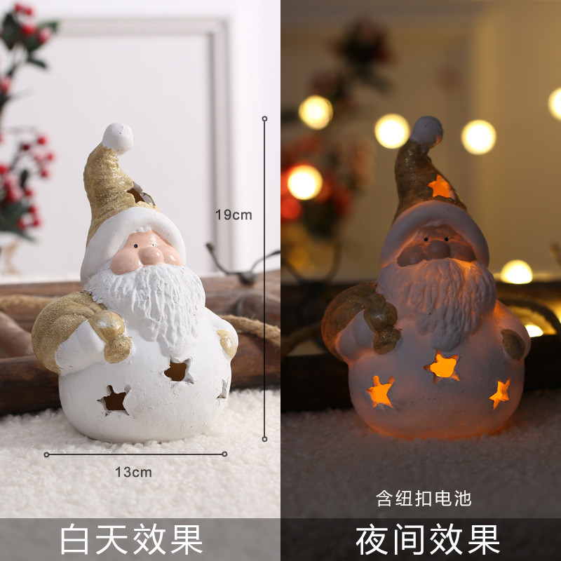 sy圣诞节装饰品创意ins摆件玩雪人家用店铺场景布置道具装扮麋鹿