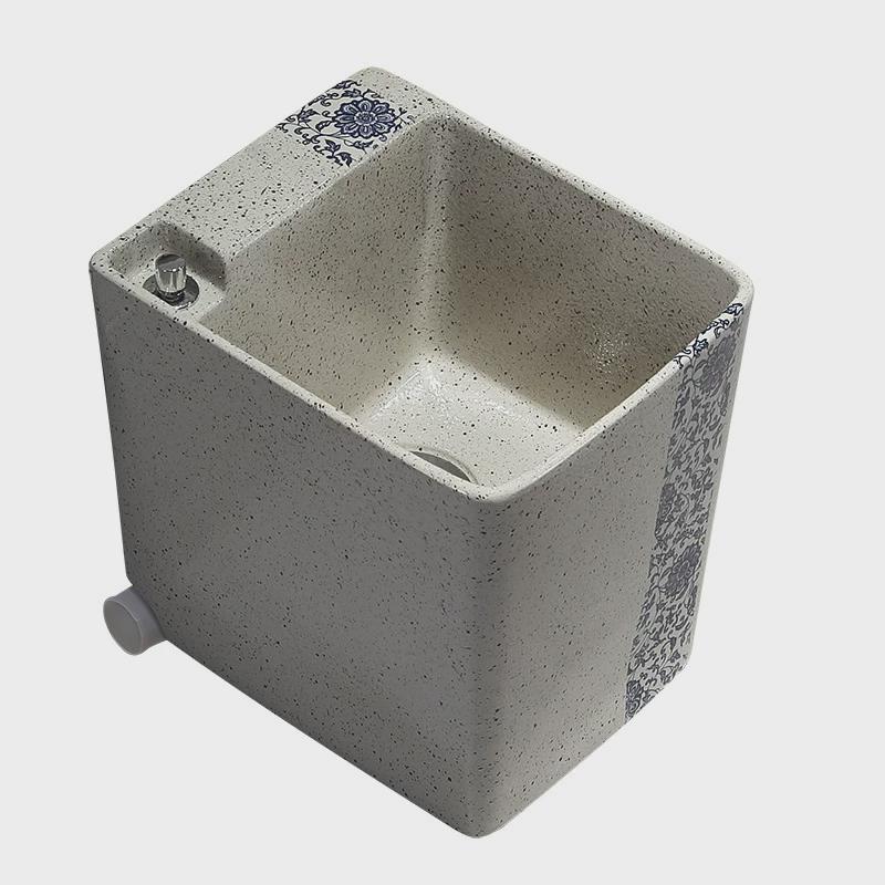 s588庭院复古黑色彩色民宿拖把池家用拖布池墩布拖把洗水池地池盆