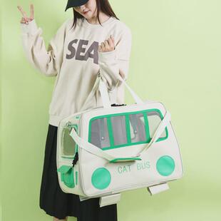 两只猫包外出便携大容量手提拉杆箱狗狗宠物小推车笼子透气行李箱