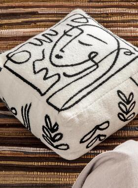 gju8批发摩洛哥坐墩套榻榻米懒人沙发地毯凳卧室坐垫地上飘窗蒲团