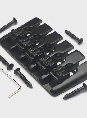 电贝司配件5弦电贝司琴桥拉弦板后穿弦金属BASS弦桥多色全金属