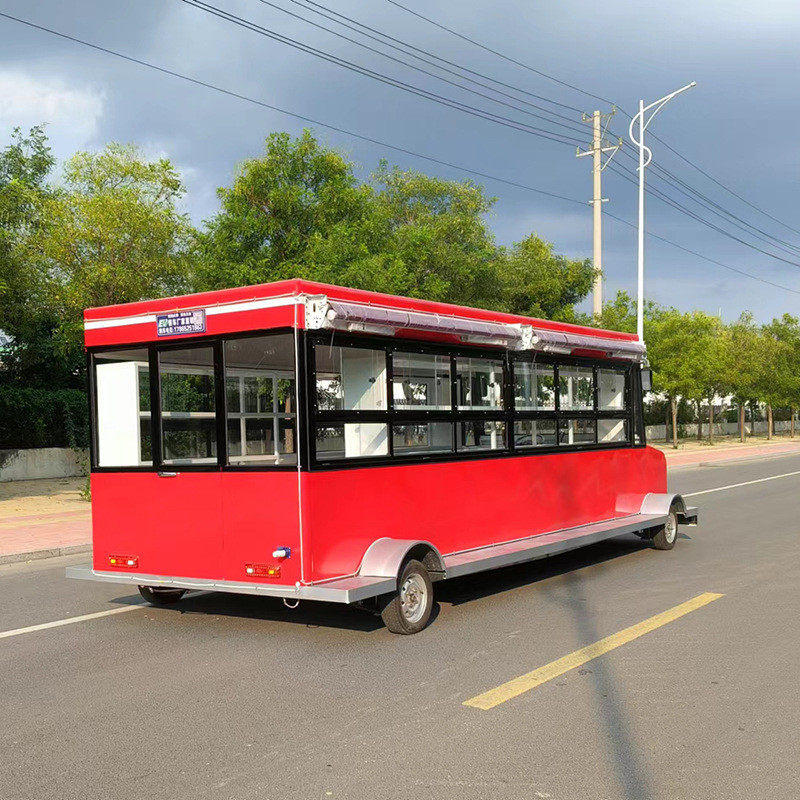 美食网红移动餐车多功能餐饮车摆摊奶茶冷饮咖啡商业街景区老爷车