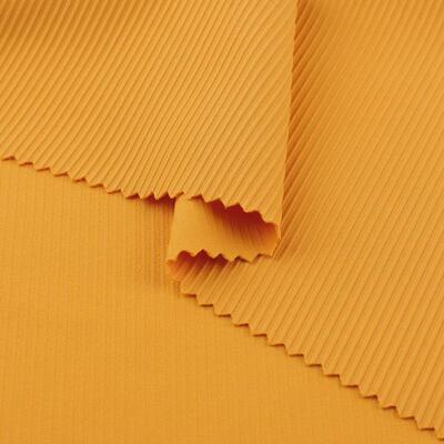 锦氨高弹楼梯面料260g锦纶美人条布料加厚坑条罗纹布打底裤布