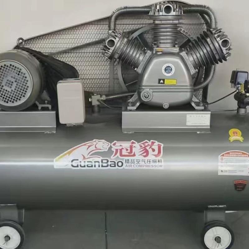冠豹修车三相两相工业级打气泵风炮喷漆空气压缩机充气泵