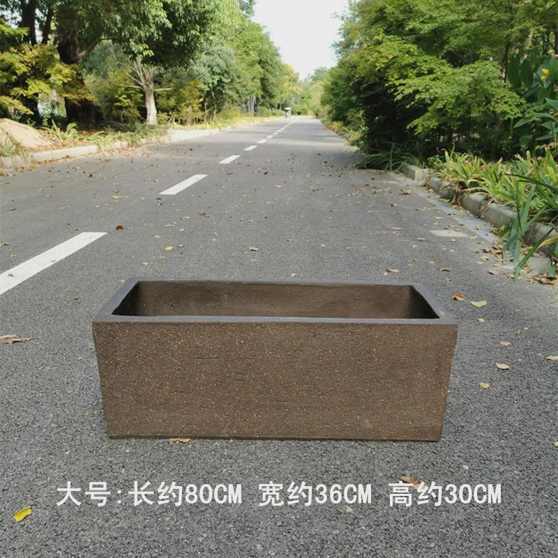 田园庭院特大号素面粗砂陶土盆落地粗陶花盆陶罐组合陶瓷