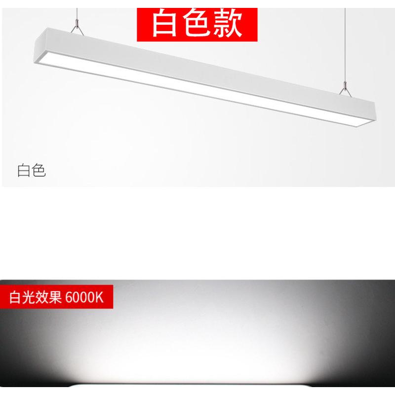 长条灯led木纹办公灯铝方通灯线条灯条形灯拼接造型灯办公室吊灯5
