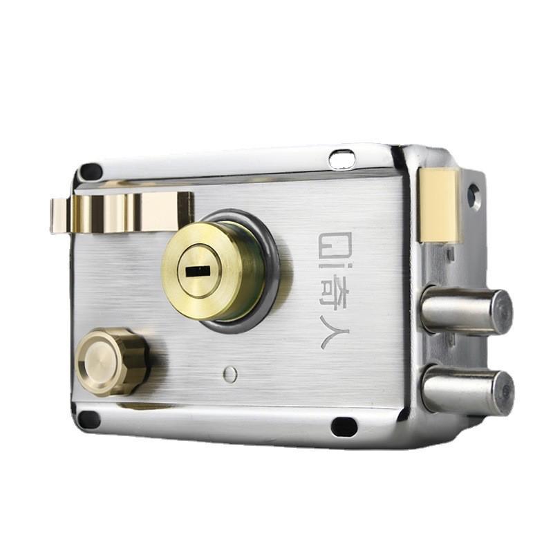 奇人老式防盗门锁家用C级外装门锁室外室内木门房门铁门锁大门锁