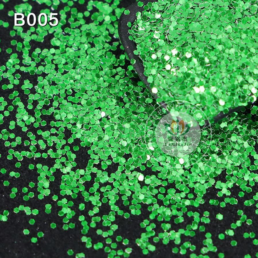 注塑黑金葱粉耐高温 280℃不发铝质闪光亮片塑料制品注塑六角铝片