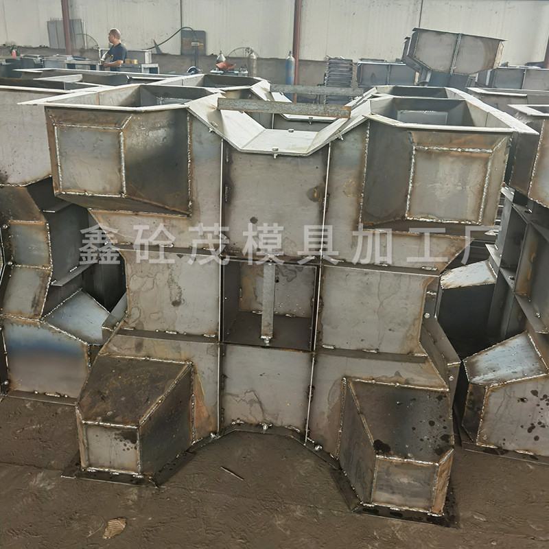 扭王字块防浪石模具混凝土四角空心防浪块消波块海岸扭工字钢模具