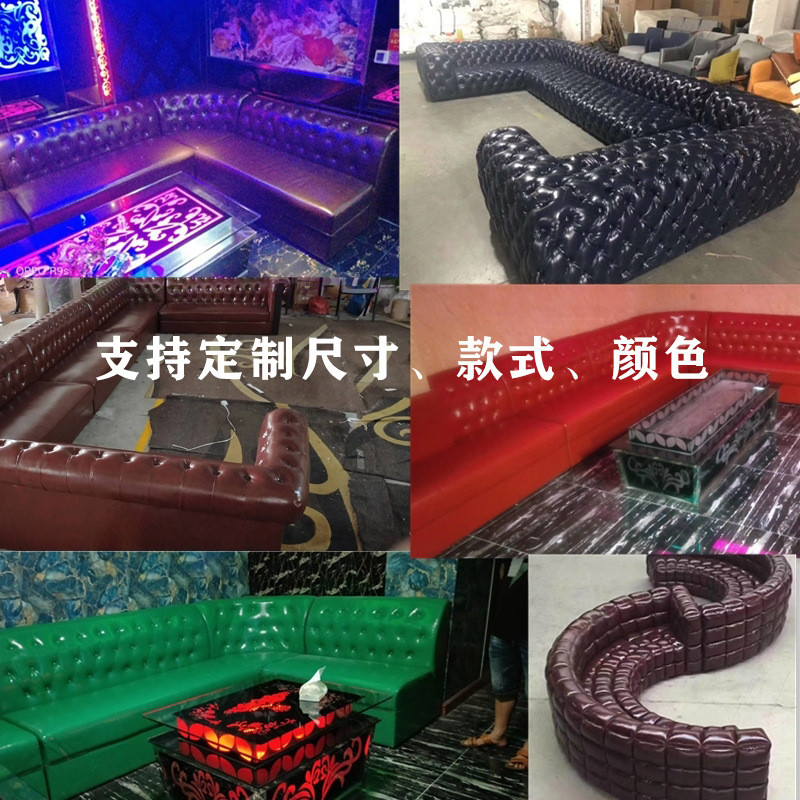 定制卡座沙发酒吧ktv沙发桌椅咖啡西餐厅奶茶店实木靠墙卡座工厂