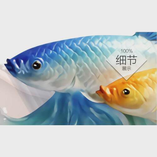 3D大气电视背景墙壁画墙布客厅影视墙壁纸沙发浮雕荷花鱼墙纸立体