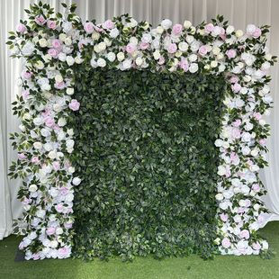 饰花墙仿真花墙绿植墙室内装 布仿真植物墙装 饰仿真植物草坪底