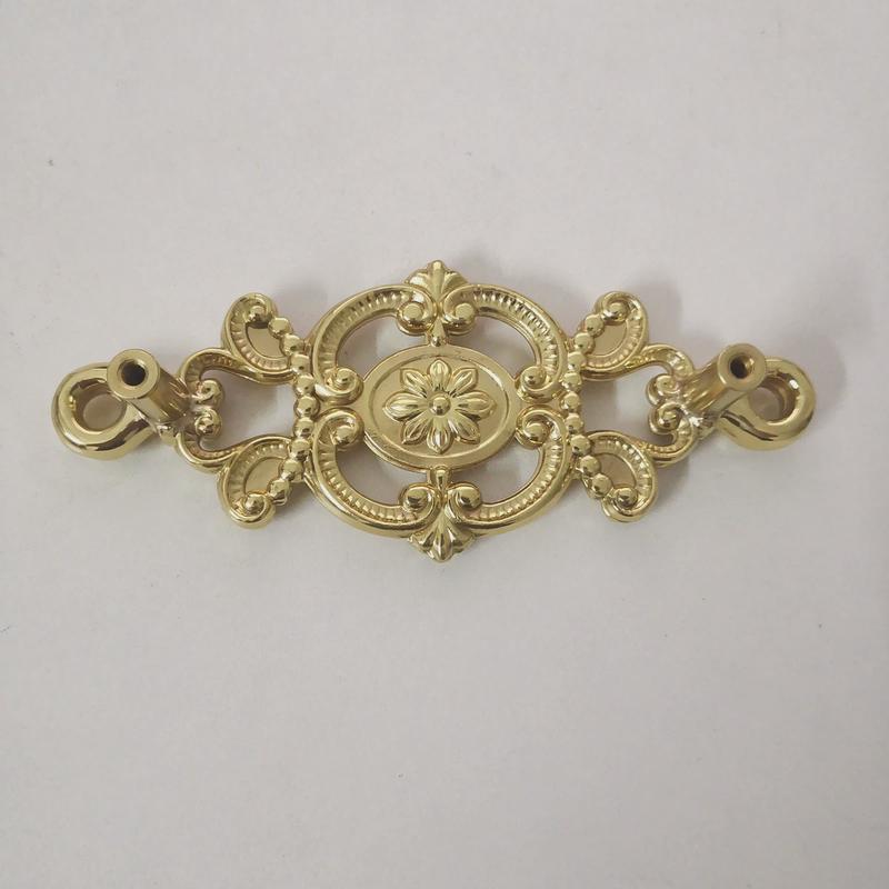 黄铜欧式锻造拉手抽屉家具衣柜酒柜书柜双孔把手