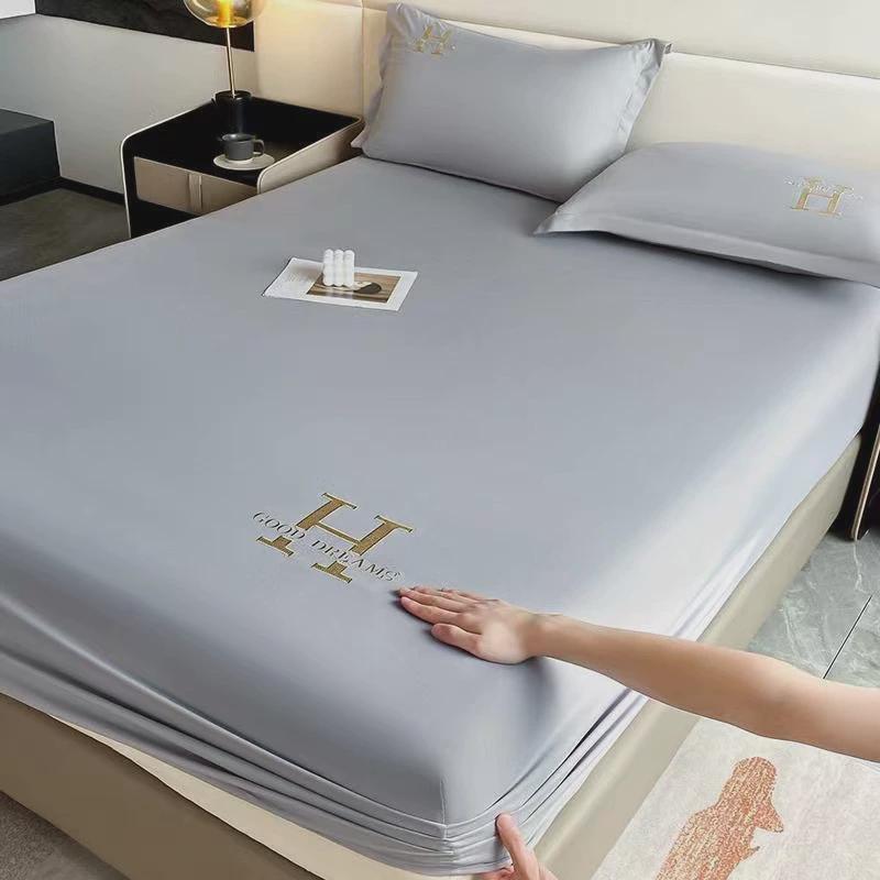 防水床笠单件2023新款隔罩尿床席梦思隔脏床单床垫套保护罩三件套