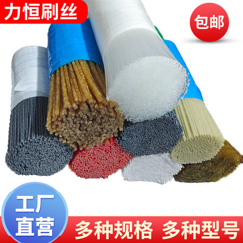 黑色PA6磨料丝碳化硅曲丝180磨料丝尼龙刷丝1.0mm道路清洁磨料丝