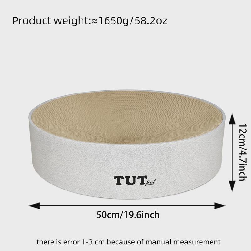 热销icle瓦楞纸猫抓板猫窝磨爪板可抓可睡可躺20斤以下肥猫白色皮