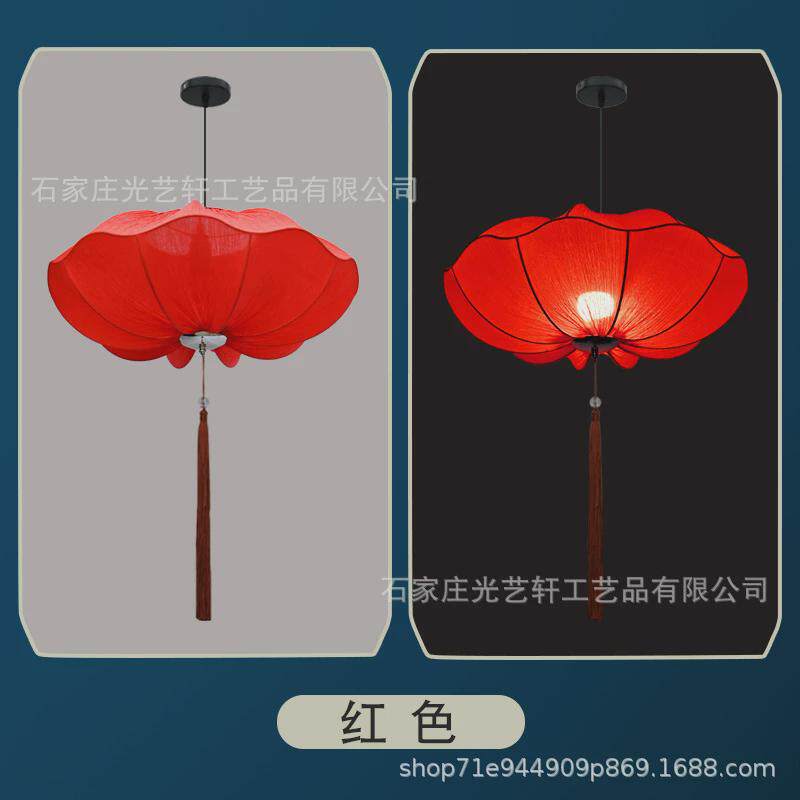 新中式荷叶荷花灯中国风灯笼婚庆过道走廊餐厅火锅店仿古布艺吊灯,节庆用品/礼品,灯笼,淘宝优惠券,粉丝福利购,淘宝优惠卷